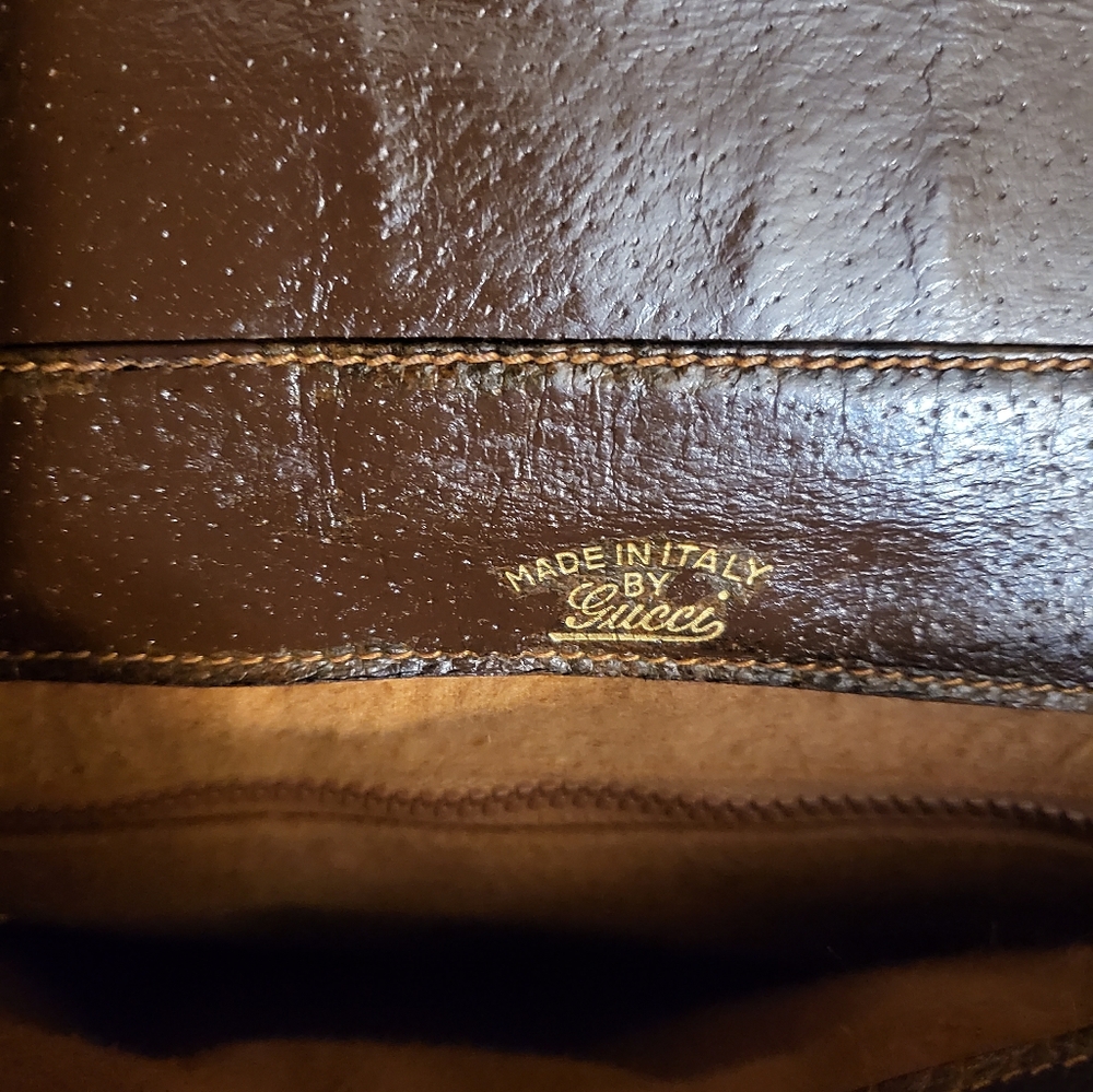 Authentic vintage late 1970's to early 80's gucci horsebit crossbody bag - Picture 13 of 15